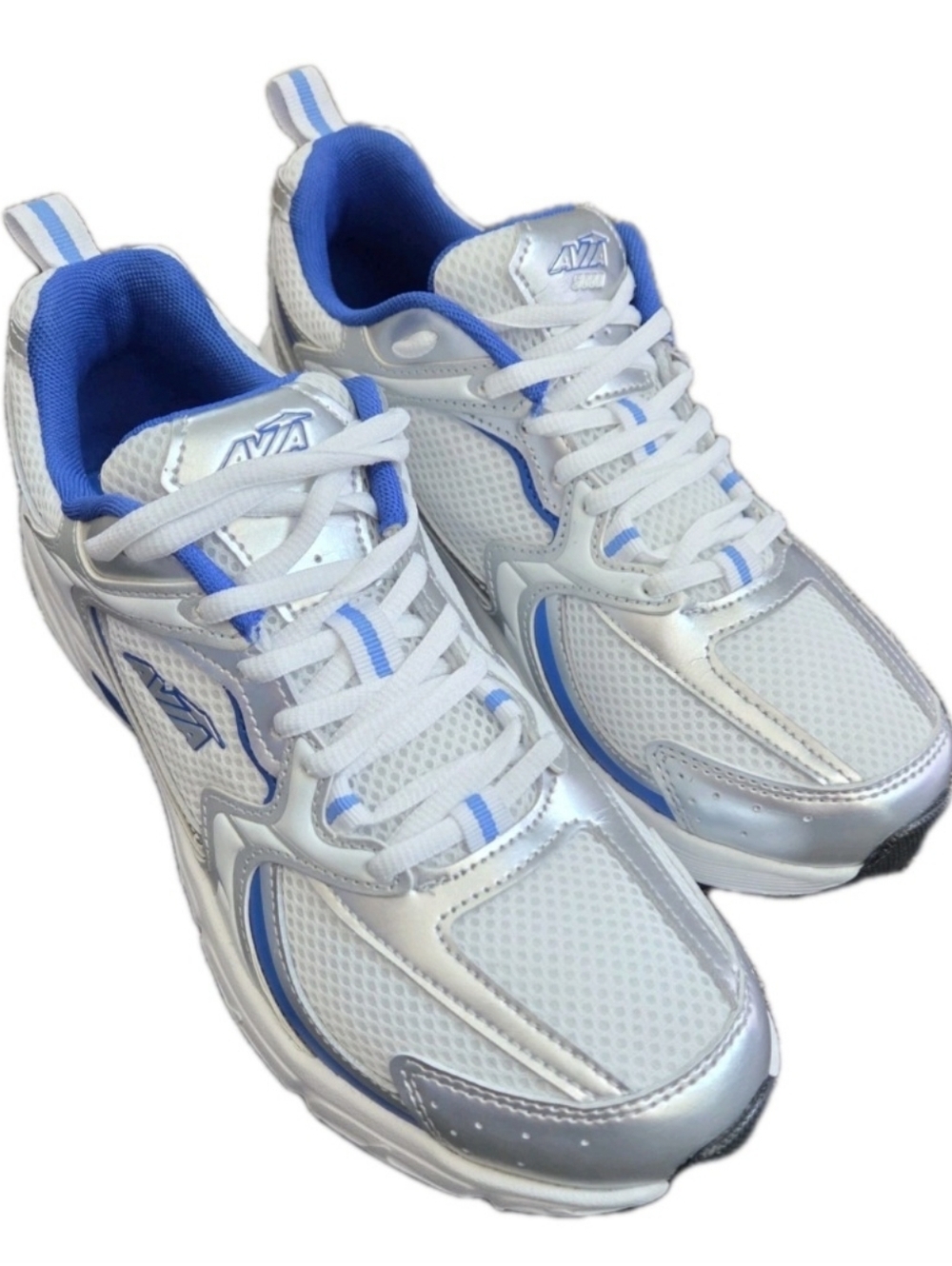 AVIA 5000 Performance Control White/Blue/Silver Sneakers US Women's Size 10 - Picture 3 of 17
